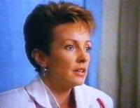 Liz Burch as dr. Chris Randall in The Flying Doctors.