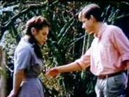 Brett Climo as dr. David Ratcliffe and Melita Jurisic as dr. Magda Heller in The Flying Doctors.