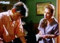 Brett Climo as Dr. David Ratcliffe and Melita Jurisic as Dr. Magda Heller in The Flying Doctors.