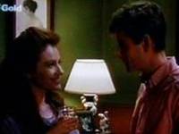 Brett Climo as dr. David Ratcliffe and Melita Jurisic as dr. Magda Heller in The Flying Doctors.