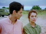 Brett Climo as dr. David Ratcliffe and Melita Jurisic as dr. Magda Heller in The Flying Doctors.