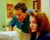 Brett Climo as Dr. David Ratcliffe and Melita Jurisic as Dr. Magda Heller in The Flying Doctors.