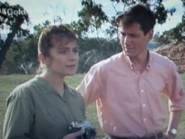 Brett Climo as Dr. David Ratcliffe and Melita Jurisic as Dr. Magda Heller in The Flying Doctors.