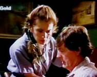 Melita Jurisic as dr. Magda Heller, together with Paul Cronin, in The Flying Doctors.