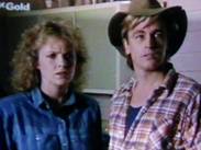 Sam and Emma Patterson (Peter OBrien and Rebecca Gibney) in The Flying Doctors