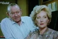 Maurie Fields as Vic Buckley and Val Jellay as Nancy Buckley in The Flying Doctors. 
