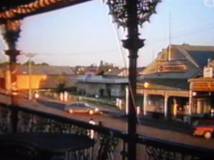 The Main Street of Minyip (better known as "Coopers Crossing"; the town where the TV-series The Flying Doctors was filmed), seen from the verandah of the hotel. 