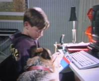Andrew Bednarski as Stevie Katts in Katts and Dog / Rin Tin Tin K-9 Cop. Together with Rinty/Rudy.